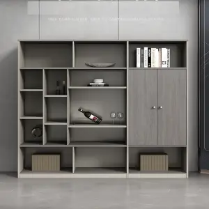 Modern Wooden Storage Cabinet with Open Shelves And Drawars with Premium Design