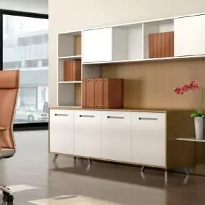 Wooden Office Storage Cabinet with Office File Cabinet, High Durable, and Modern Design