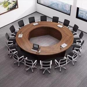Conference and Meeting Table for Office Furniture & Ergonomic Round Meeting Table with Smooth Finish