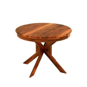 Wooden Dining Table 4 Seater, Dining Room Home Dining Room Furniture, Sheesham Wood Round Dining Table 4 Seater, Honey Finish