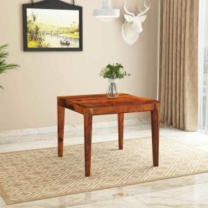 Sheesham Wood 4 Seater Dining Table Only for Dining Room | Wooden Only Dining Table Without Chairs for Home & Kitchen | Solid Wood Dinner Table for Restaurants