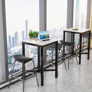 Bar Table White Bistro Table Marble Square