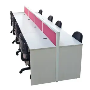 Workstation Table, Panel Based Partition, Particle Board Edge Banded Top