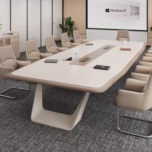 Conference Table for Corporate Meeting Rooms, Modern Executive Meeting Table for Large Offices, Premium Conference Desk