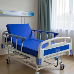 Iron, Fiber Manual Hospital Bed (Elevation Present)
