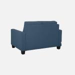 2 Seater Fabric Sofa In Blue Colour