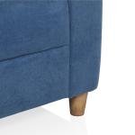 2 Seater Fabric Sofa In Blue Colour