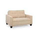 2 Seater Fabric Sofa In Beige Colour