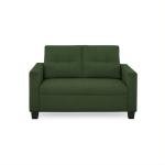 2 Seater Fabric Sofa In Sap Green Colour