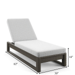 WS Outdoor Swimming Poolside Lounger (Brown)