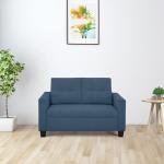 2 Seater Fabric Sofa In Blue Colour