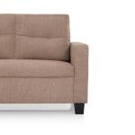 2 Seater Fabric Sofa In Brown Colour