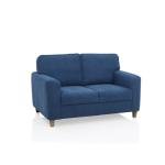 2 Seater Fabric Sofa In Blue Colour