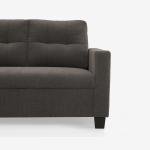 2 Seater Fabric Sofa In Grey Colour