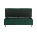 2 Seater Ottoman With Storage In Green Color