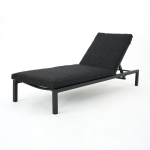 WS Outdoor Swimming Poolside Lounger (Black)