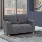 2 Seater Fabric Sofa In Grey Colour