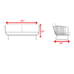 WS Outdoor Sofa Set 6 Seater , 2 Ottoman and 1 Center Table + 1 side table Set (Tan + Beige) Braided & Rope