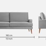 3 Seater Velvet Sofa
