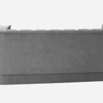 3 Seater Velvet Sofa In Grey Color