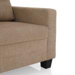 2 Seater Fabric Sofa In Brown Colour