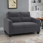 2 Seater Fabric Sofa In Grey Colour