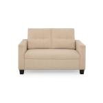 2 Seater Fabric Sofa In Beige Colour