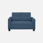 2 Seater Fabric Sofa In Blue Colour