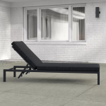 WS Outdoor Swimming Poolside Lounger (Black)