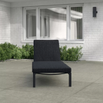 WS Outdoor Swimming Poolside Lounger (Black)