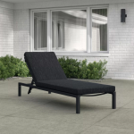 WS Outdoor Swimming Poolside Lounger (Black)