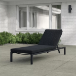 WS Outdoor Swimming Poolside Lounger (Black)