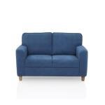 2 Seater Fabric Sofa In Blue Colour