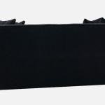 3 Seater Fabric Sofa In Black Color