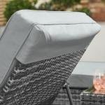 WS Outdoor Swimming Poolside Lounger Set of 2 (Black + Grey)