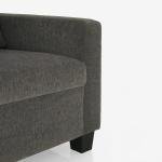 2 Seater Fabric Sofa In Grey Colour