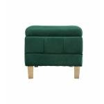 2 Seater Ottoman With Storage In Green Color