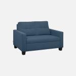 2 Seater Fabric Sofa In Blue Colour