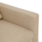 2 Seater Fabric Sofa In Beige Colour