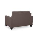 2 Seater Fabric Sofa In Dark Saddle Brown Colour