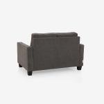 2 Seater Fabric Sofa In Grey Colour