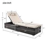 WS Outdoor Swimming Poolside Lounger Set of 2 (Brown)