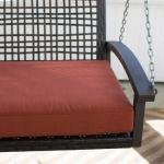 Augusto Double Seater Hanging Swing Without Stand For Balcony , Garden Swing (Dark Brown)