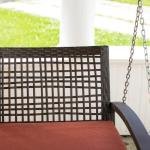 Augusto Double Seater Hanging Swing Without Stand For Balcony , Garden Swing (Dark Brown)