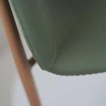 Fiza Green Metal Cafe Chair