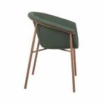 Fiza Green Metal Cafe Chair