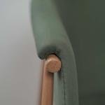 Fiza Green Metal Cafe Chair