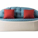 Crocetta Outdoor Sofa Set 3 Seater , 2 Single seater and 1 Center Table (Off White)