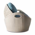 Crocetta Outdoor Sofa Set 3 Seater , 2 Single seater and 1 Center Table (Off White)