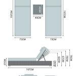 WS Outdoor Swimming Poolside Lounger Set of 2 (Black + Grey)